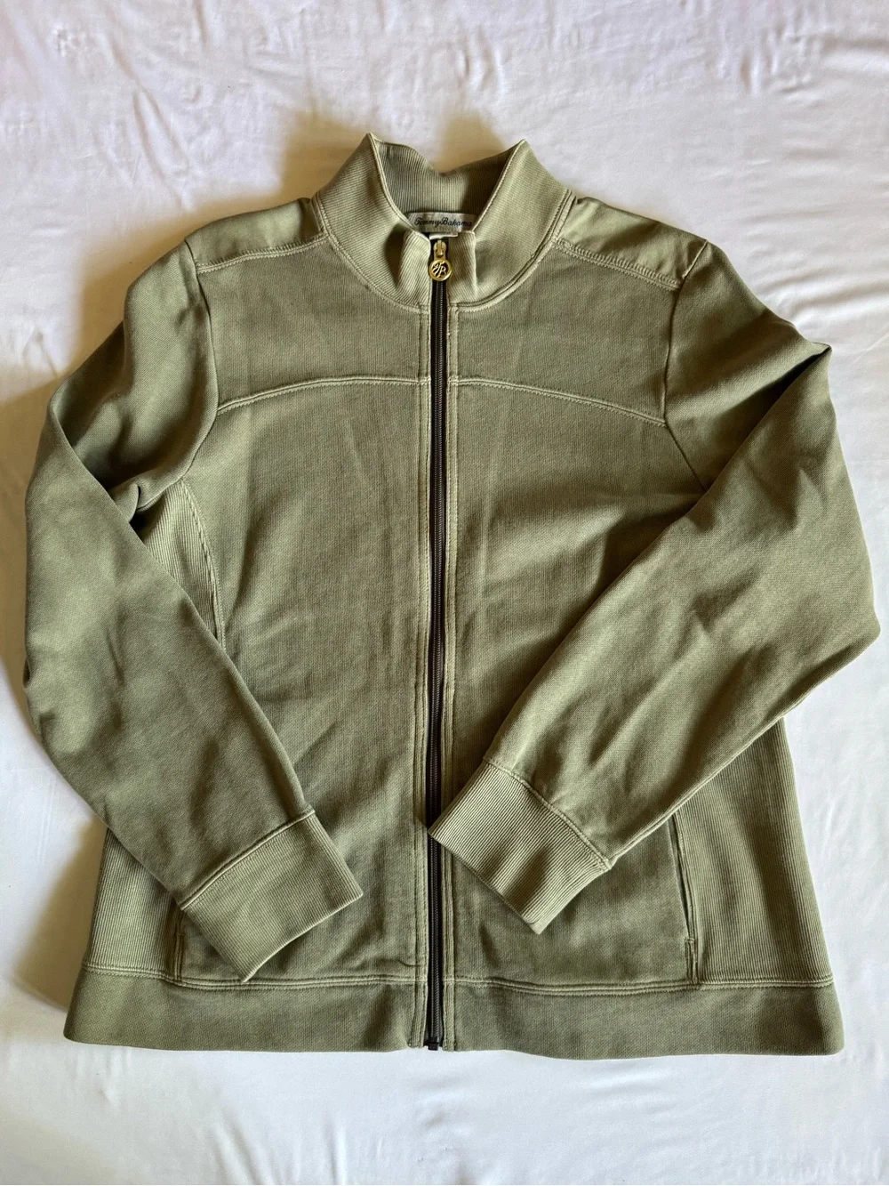 Tommy Bahama Women’s Olive Green Full Zip Jacket Size Large